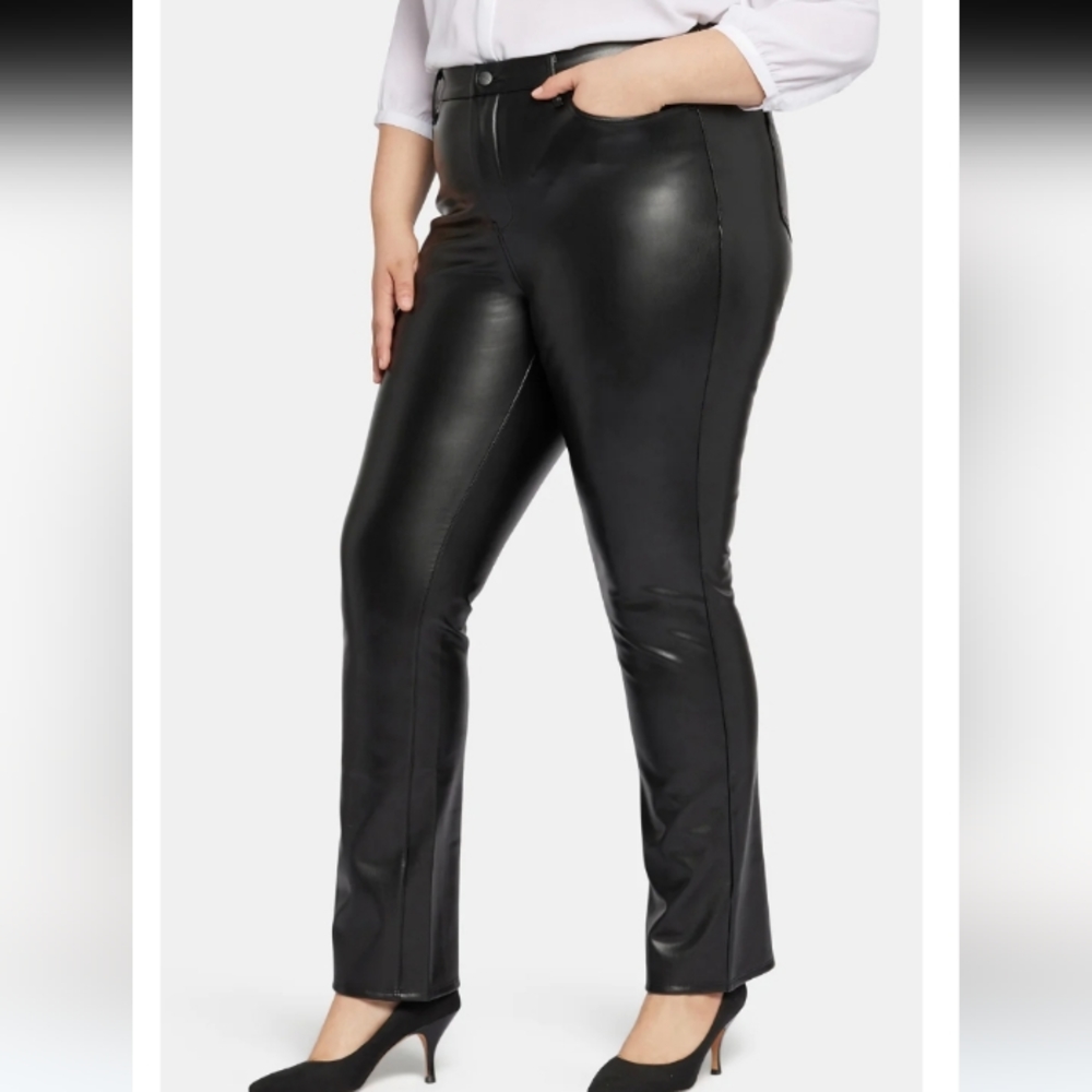 Faux Leather Marilyn Straight Pants